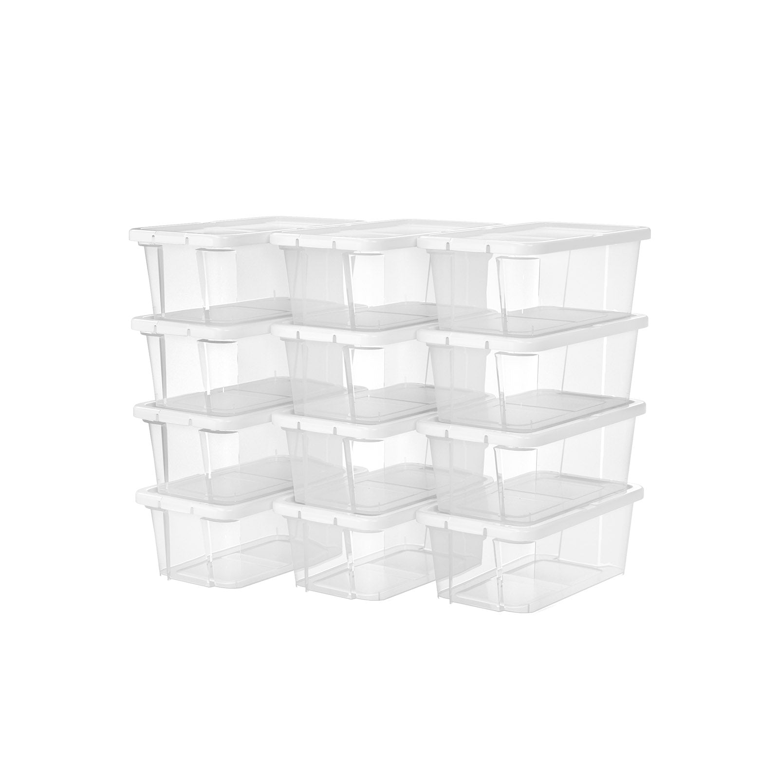Schuhkartons - Aufbewahrungsboxen - 12 - transparent - bis Größe 41