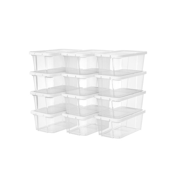 Schuhkartons - Aufbewahrungsboxen - 12 - transparent - bis Größe 41