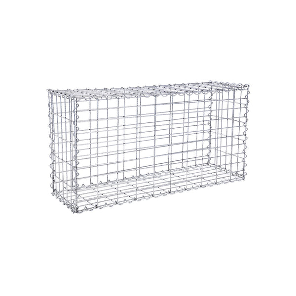 Schanskorf - Edelstahl Steenkarf - Gabion - 100 x 50 x 30 cm - Silber