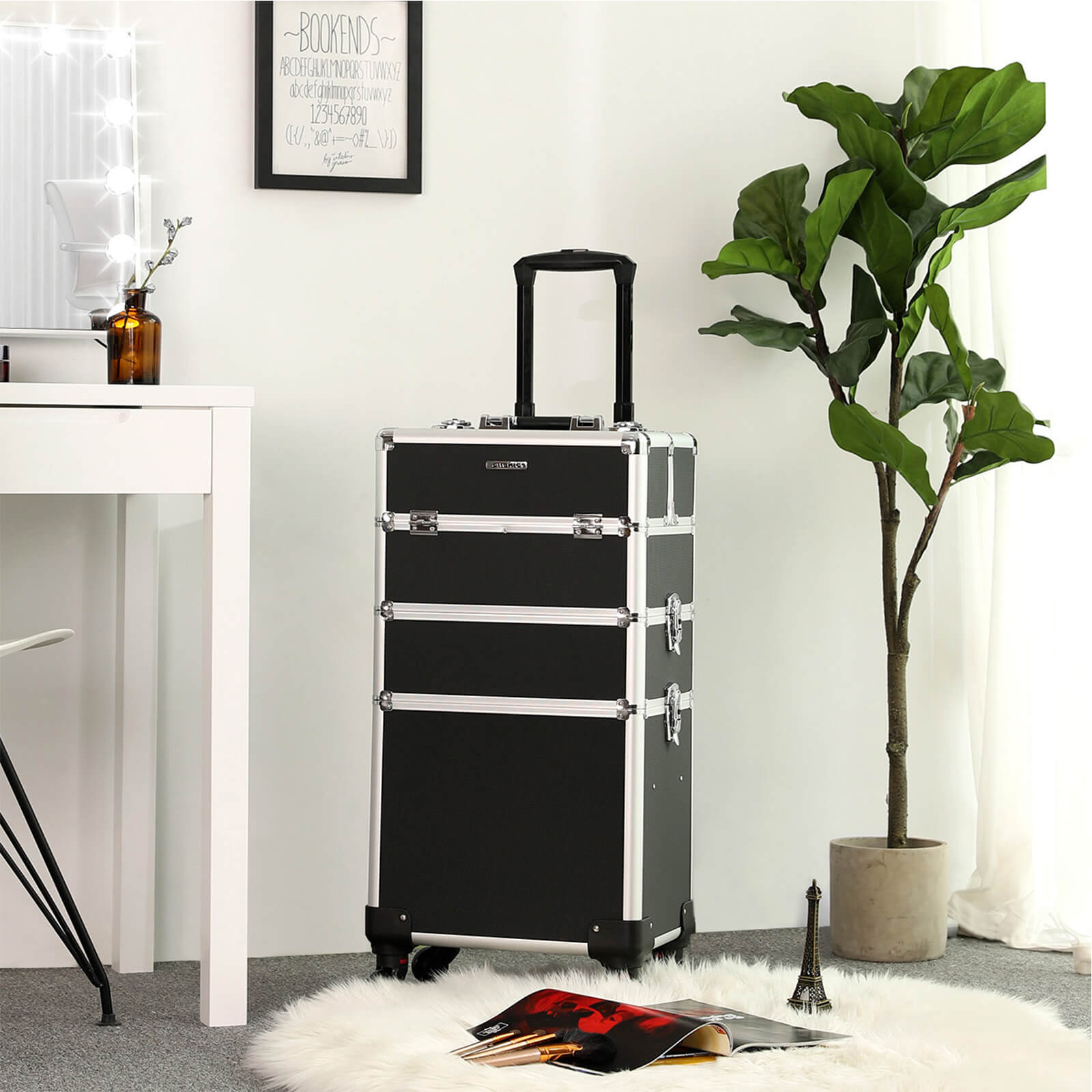 Make-up-Trolley-3-in-1-Black