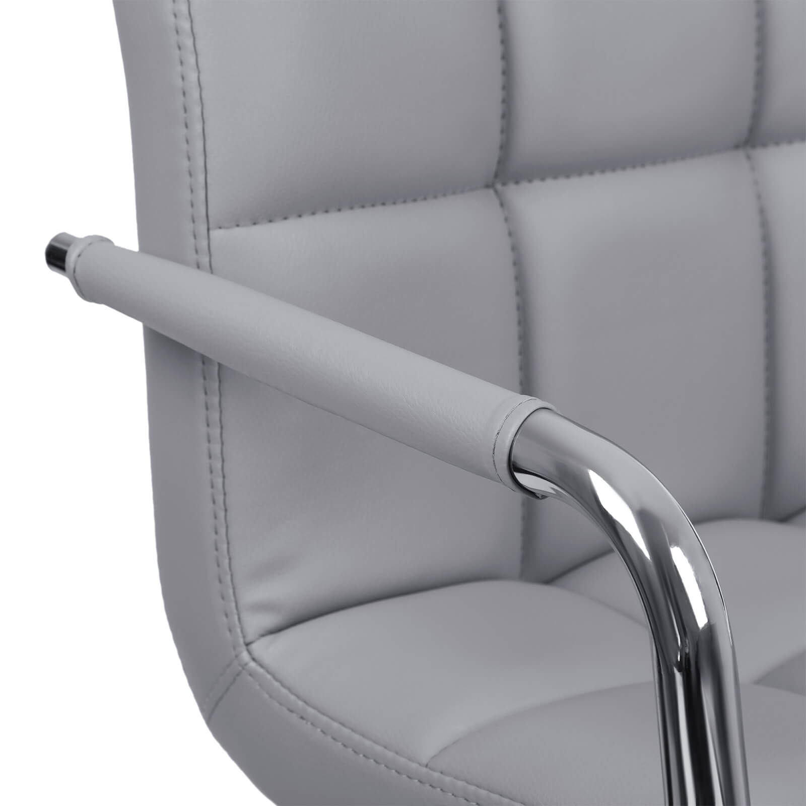 Barhocker - 2 - mit Armlehnen - grau