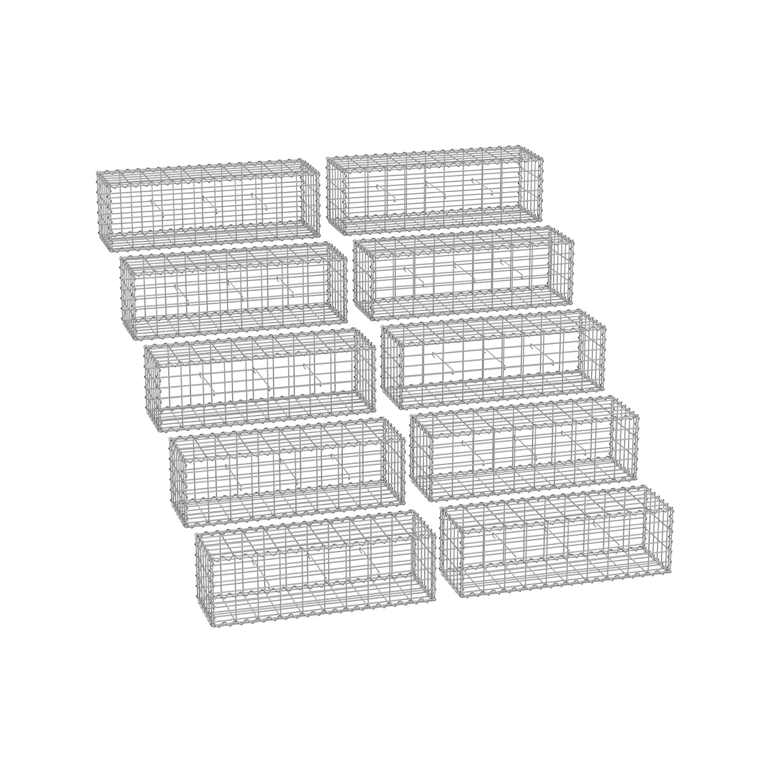 Schans Körbe - 10 - für Steine - 5 x 10 cm Maschenbreite