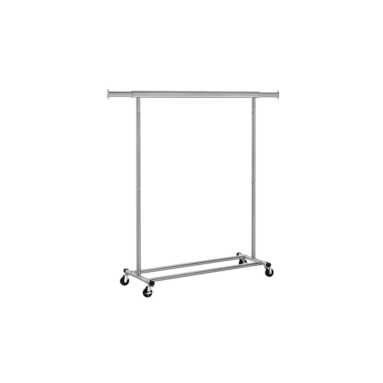 Bekleidungsregal - auf Rädern - Ladungskapazität 90 kg - klassisches Weiß