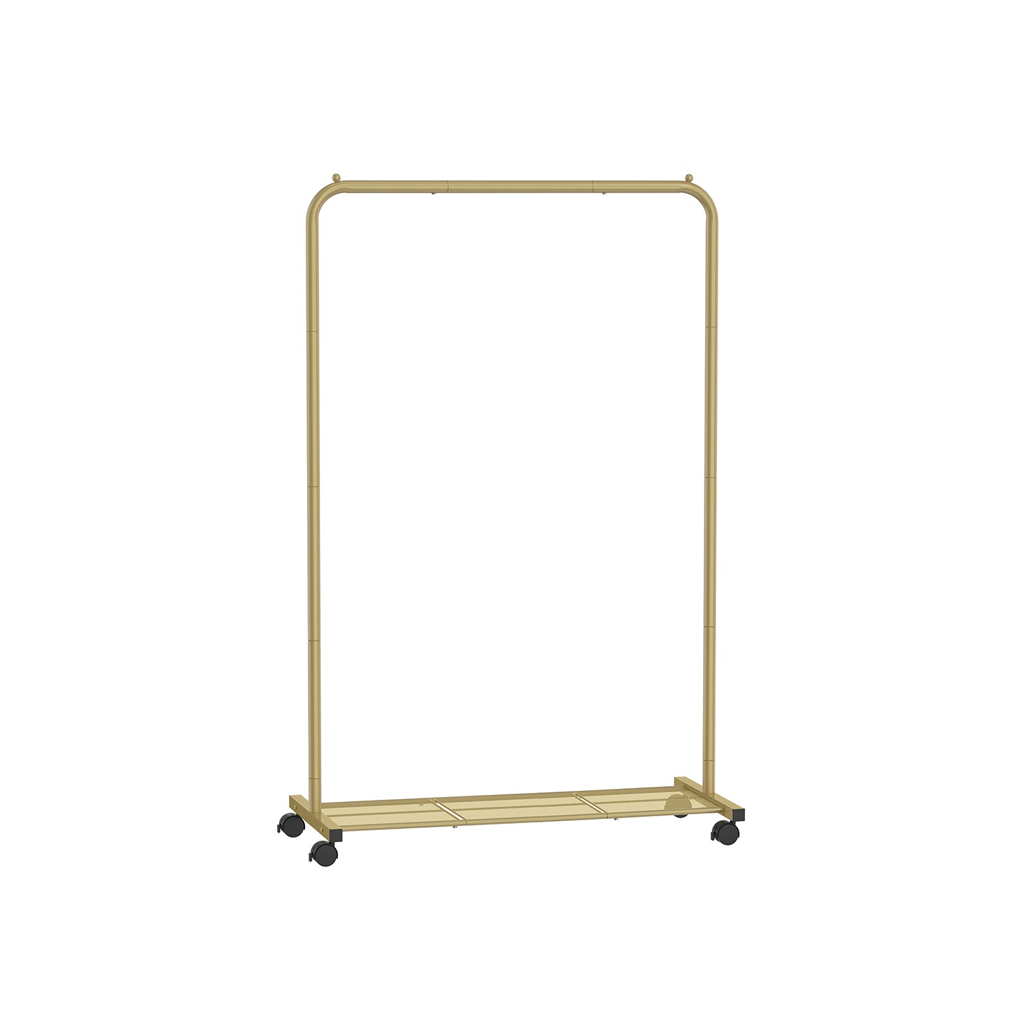Kleidungsständer 91 cm breit auf pastellrosa Rädern