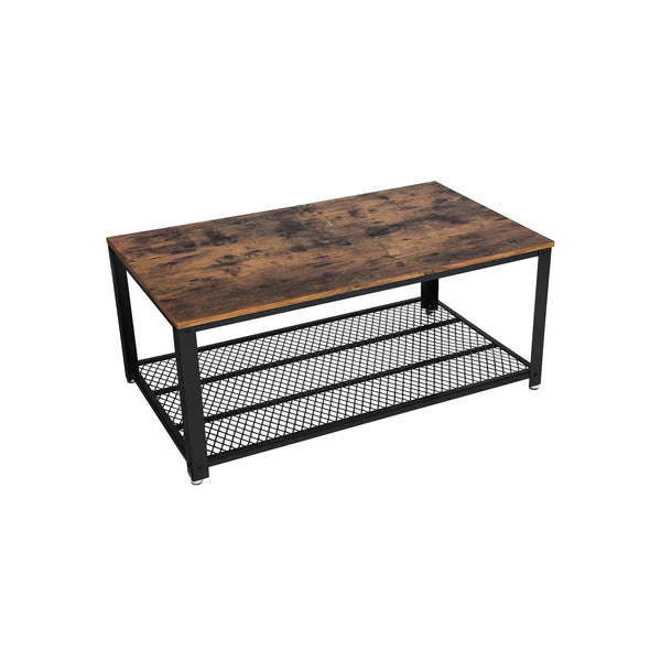 Couchtisch-Lebensraum Tisch-Seite Tisch-TV-Möbel-Vintage-Braun/Schwarz