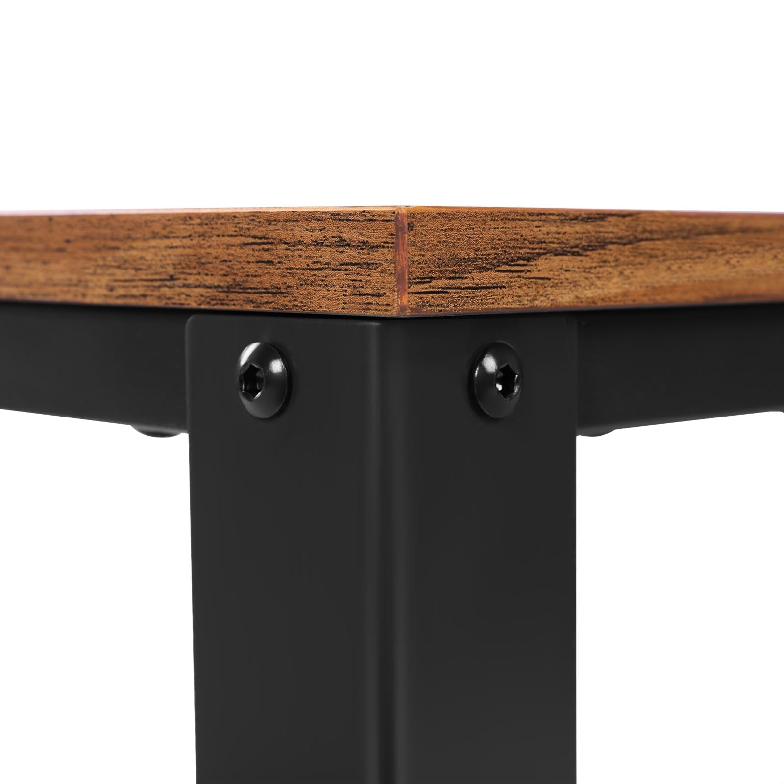 Couchtisch-Lebensraum Tisch-Seite Tisch-TV-Möbel-Vintage-Braun/Schwarz
