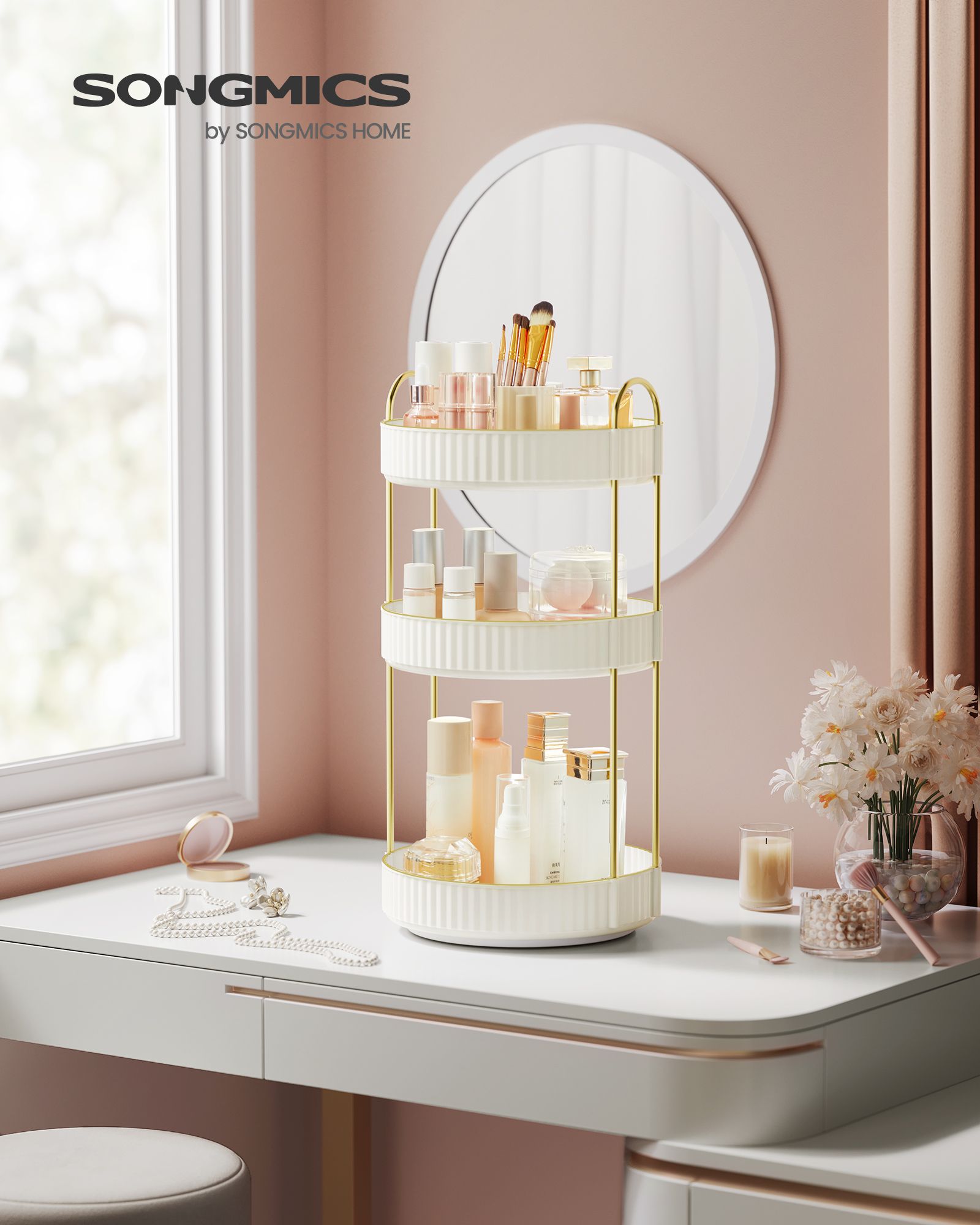 Make-up Organizer-rotierende Gift-Ideen-Wolkwit