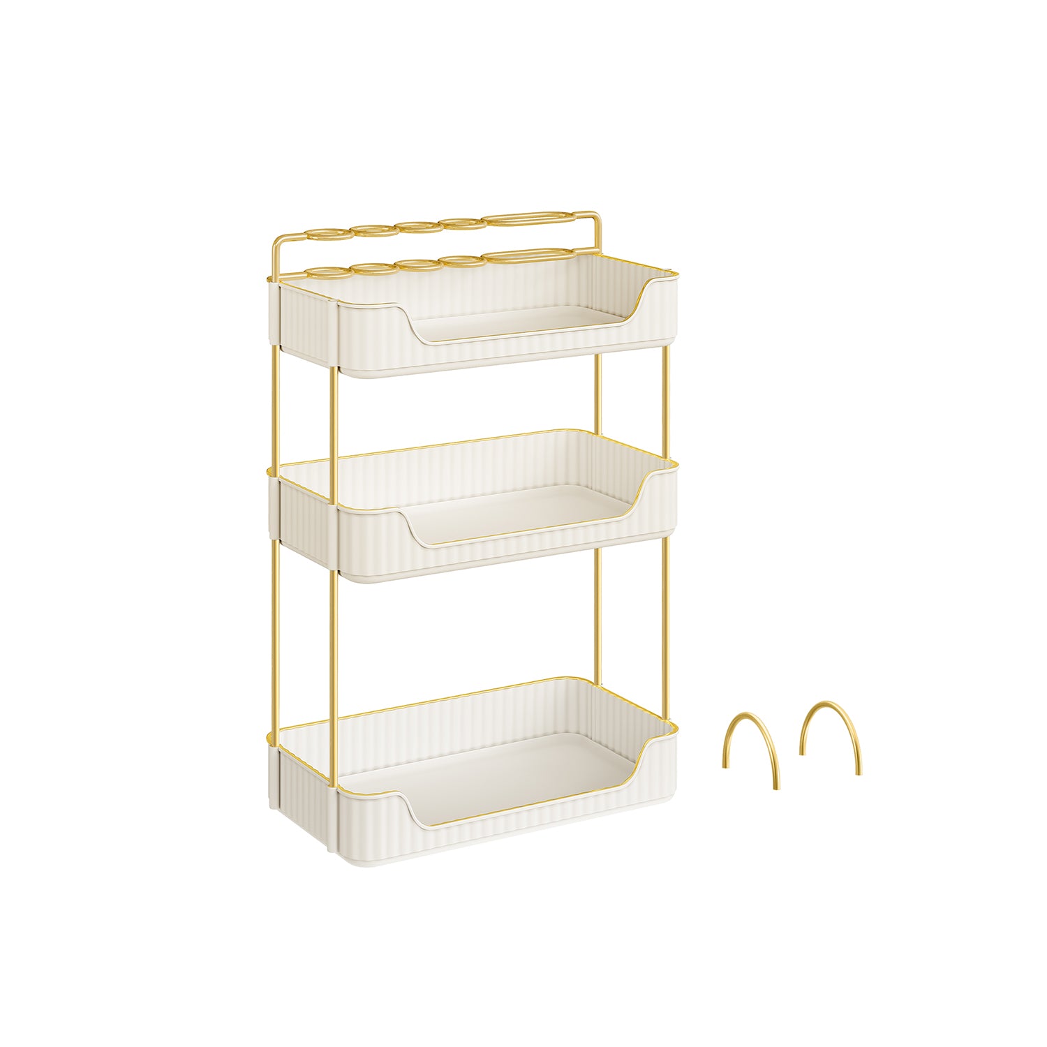 Rechteckige Make-up-Organizer-Gift-Ideen-Wolkwit