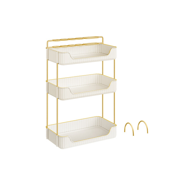 Rechteckige Make-up-Organizer-Gift-Ideen-Wolkwit