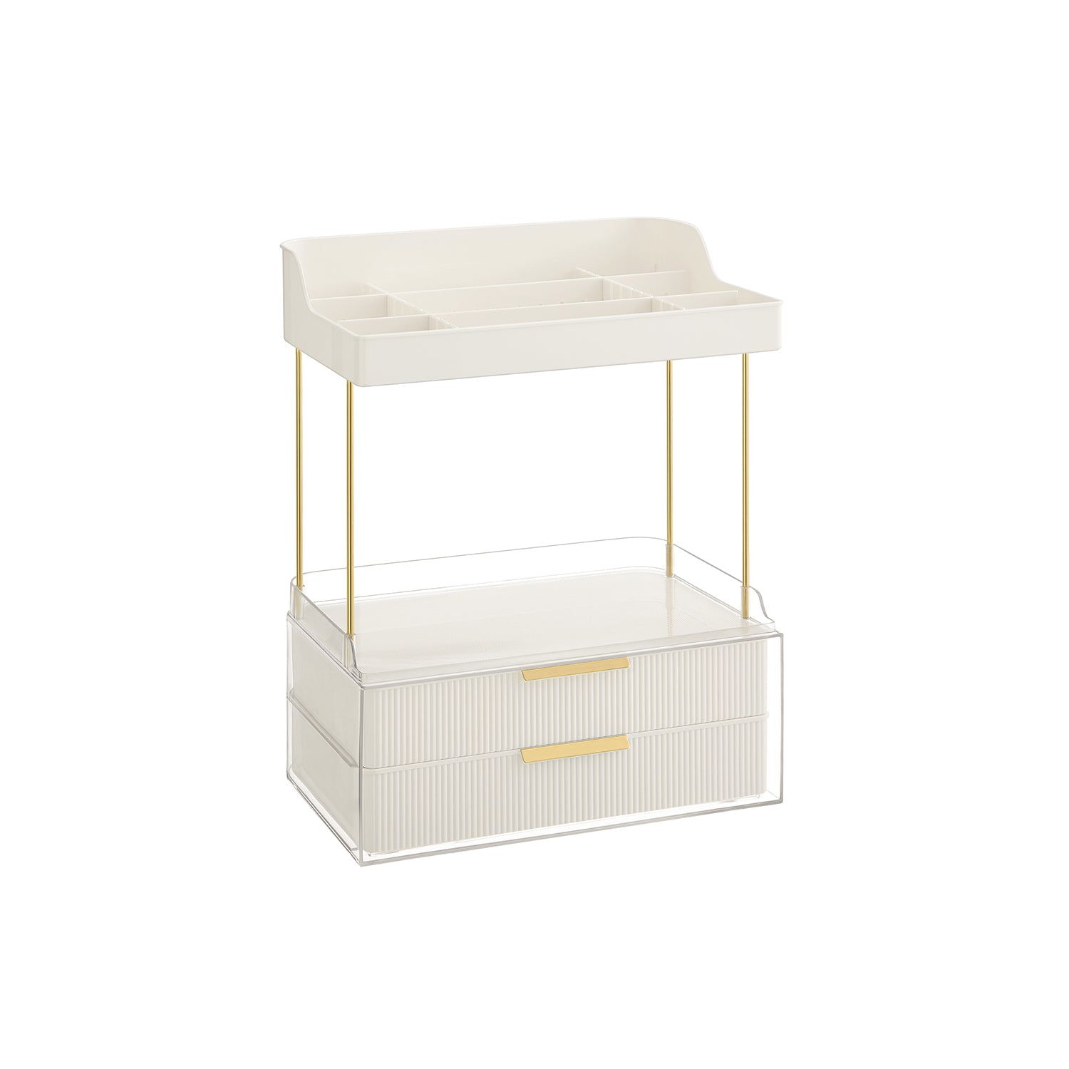 Make-up-Organizer 4 Stufen 20 x 32 x 39,1 cm, Wolkwit