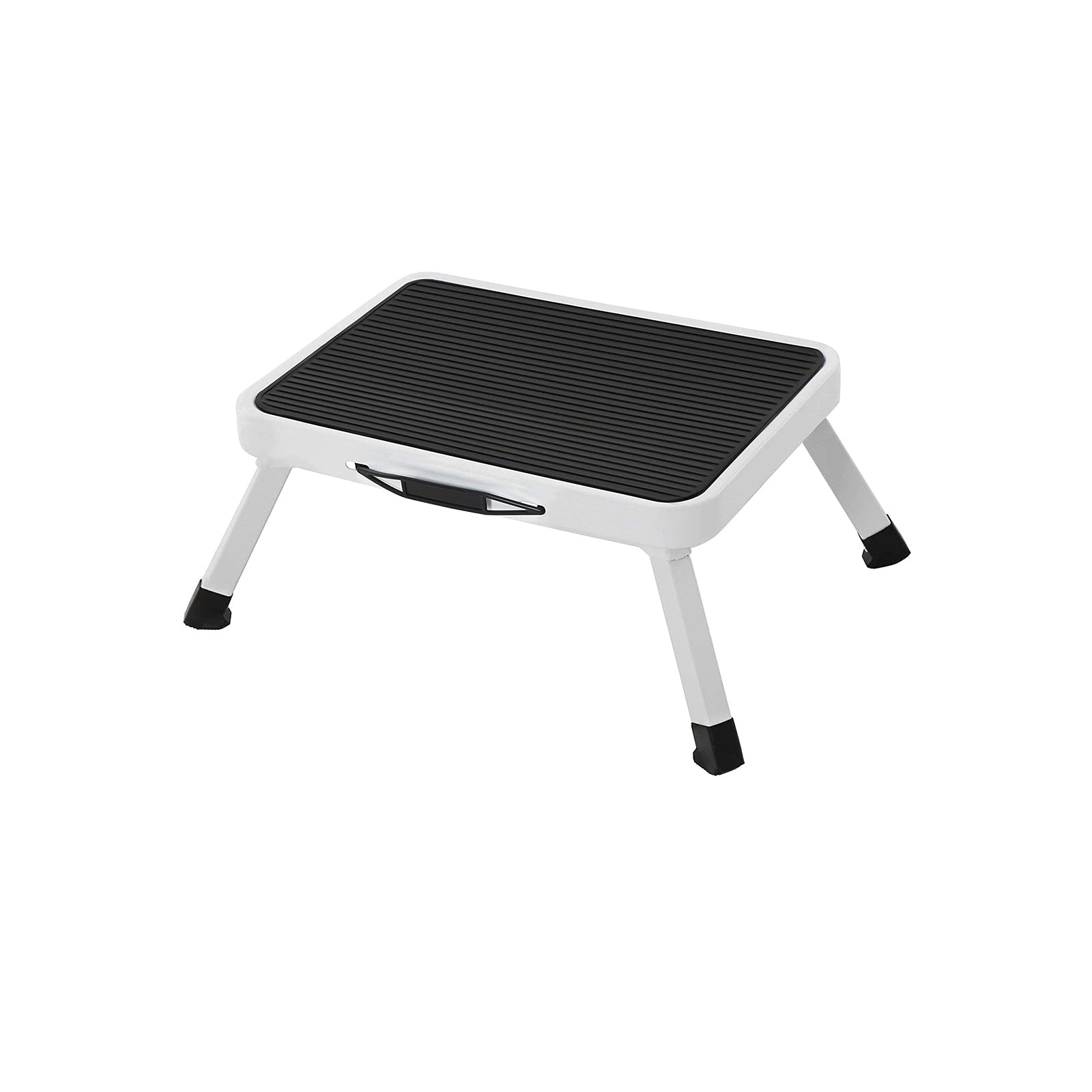 Faltbare Treppe - mit Nicht -Slip -Matte - bis zu 150 kg - weiß
