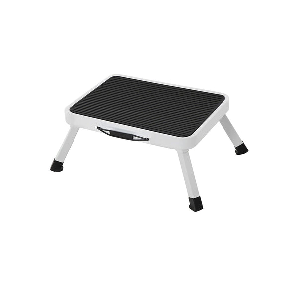 Faltbare Treppe - mit Nicht -Slip -Matte - bis zu 150 kg - weiß
