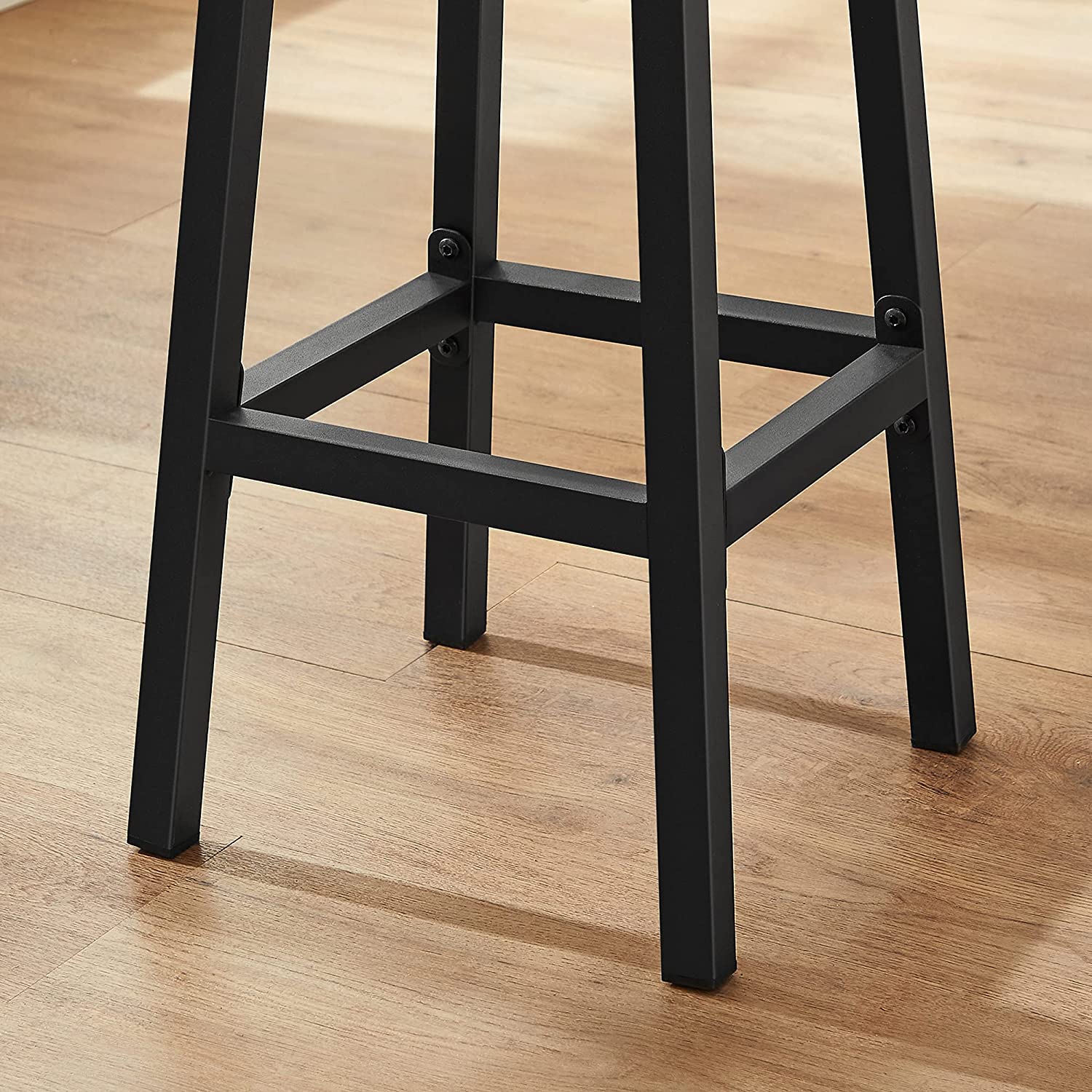 Barhocker - 2 - Stangenstühle - Höhe 65 cm - rund - mit Stahlrahmen