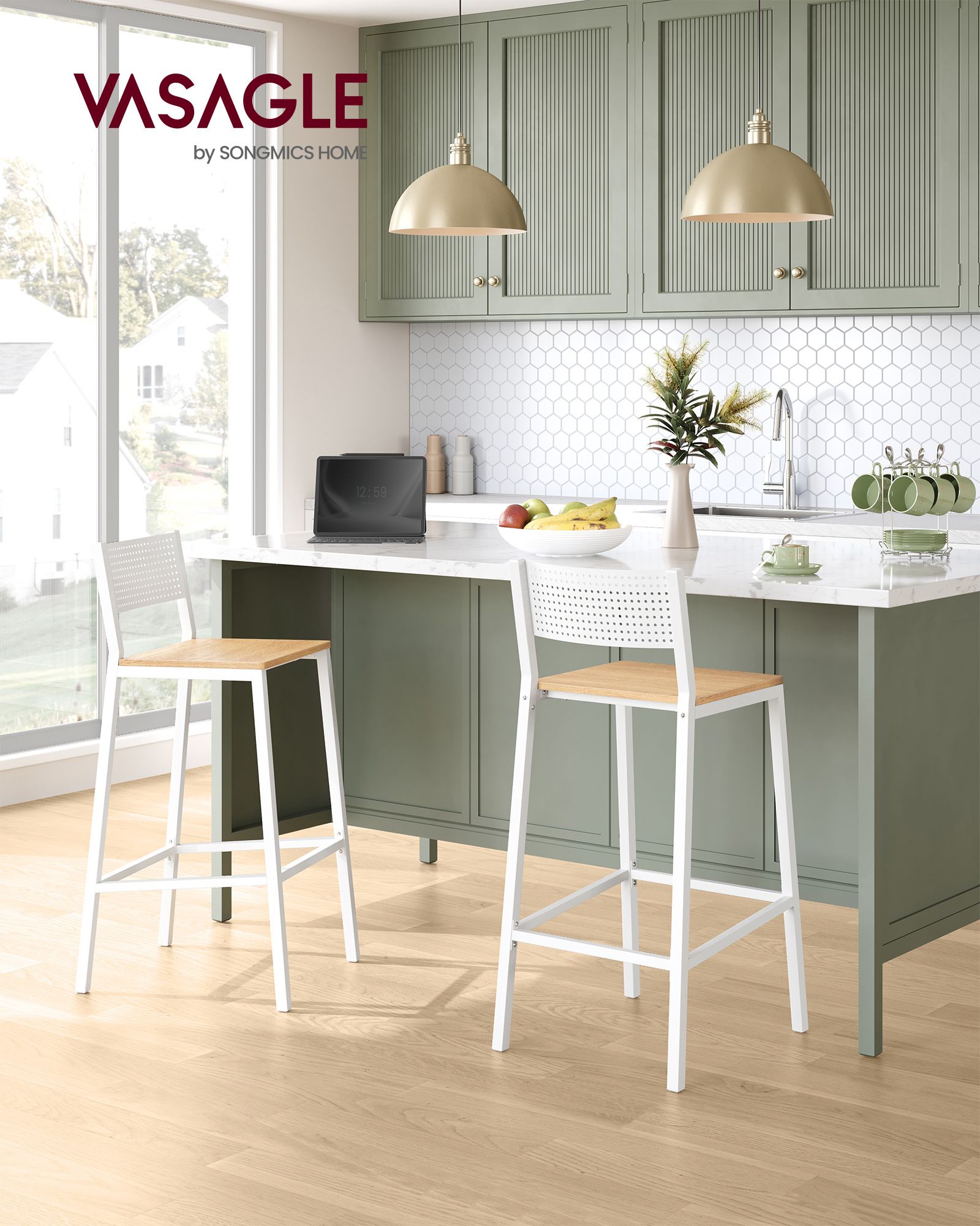 Barhocker - Industriedesign - 2 - Beige