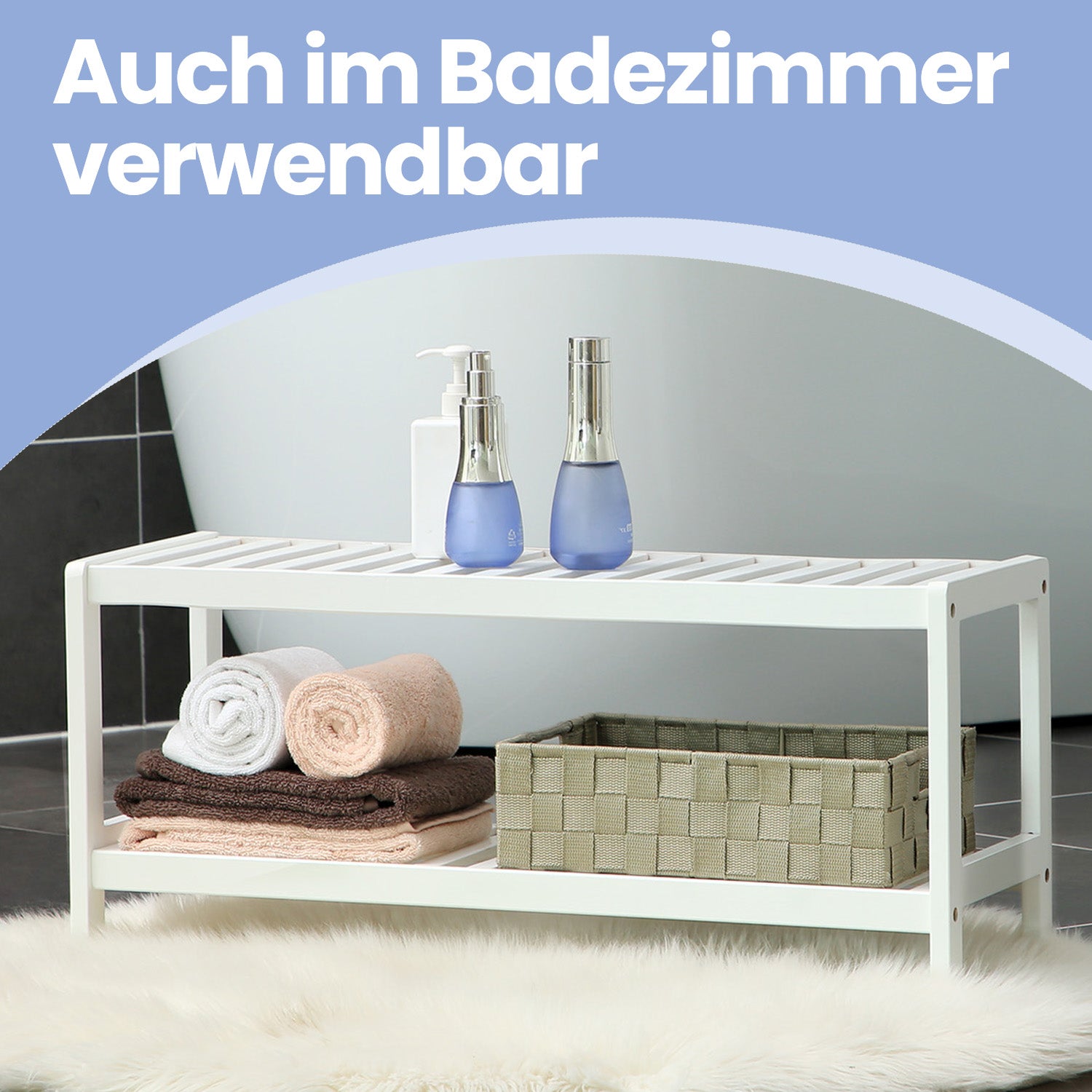 2-layer Schuh Rack Bambusschuhschuhschuh Organisator