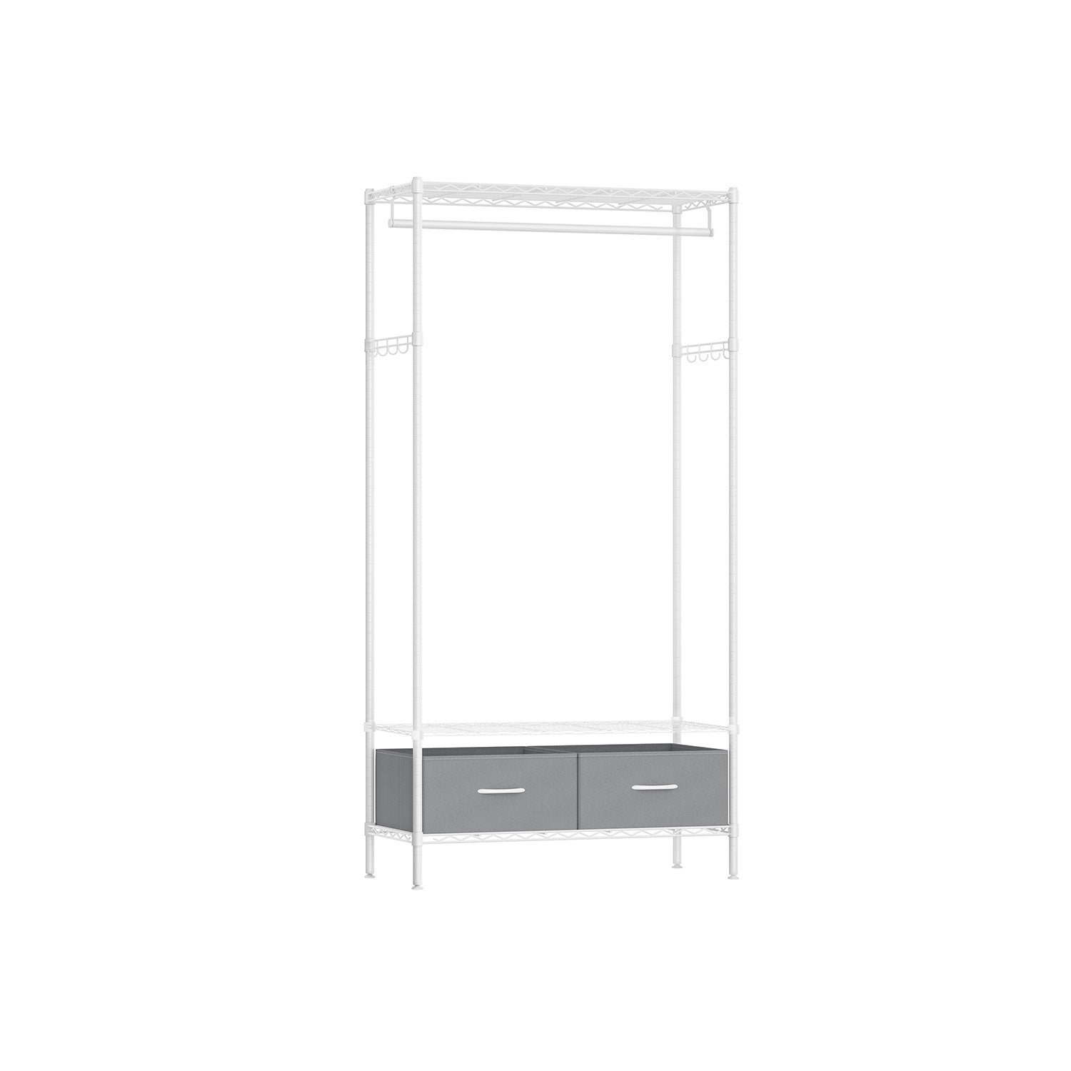 Kleidungsständer mit 2 Schubladen Tinte -Black