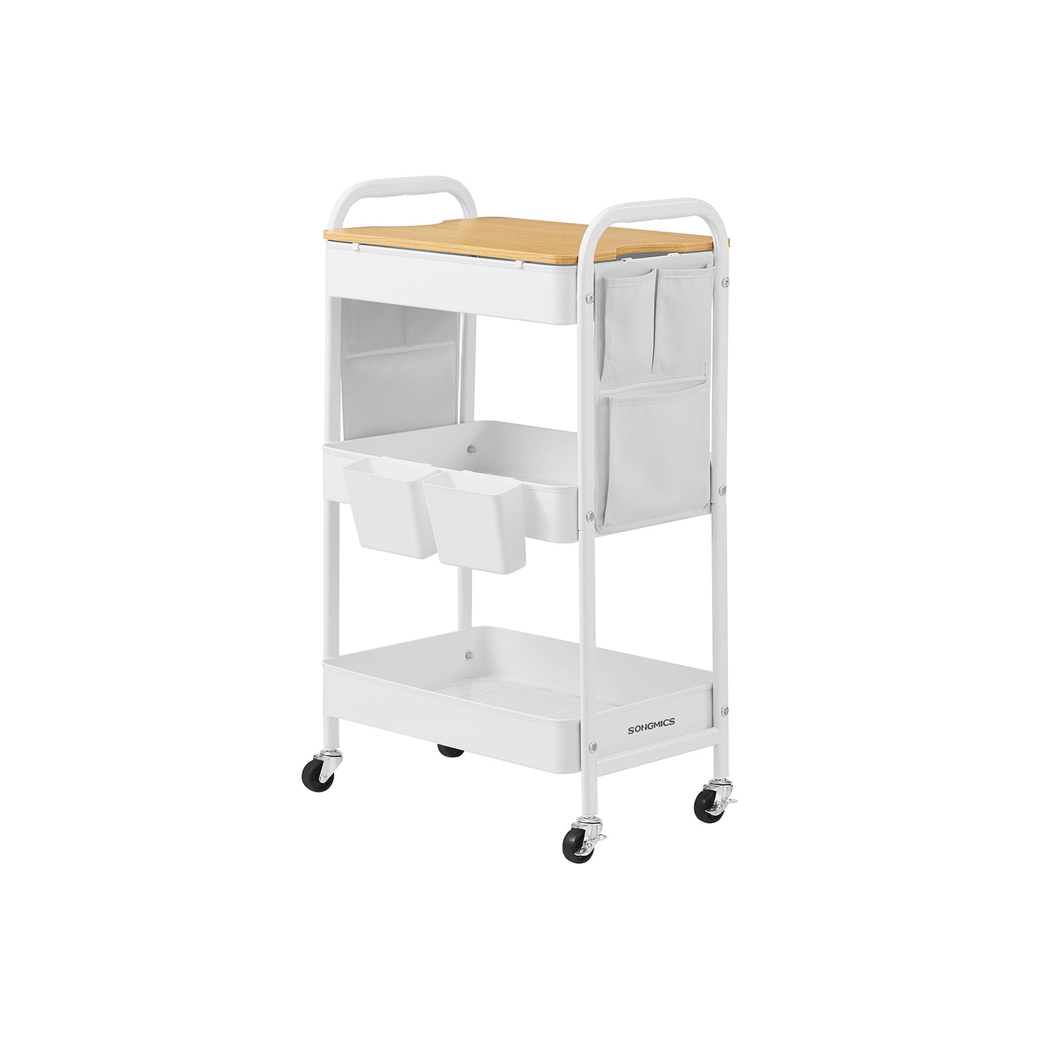3 Metallgrilles Wolkwit