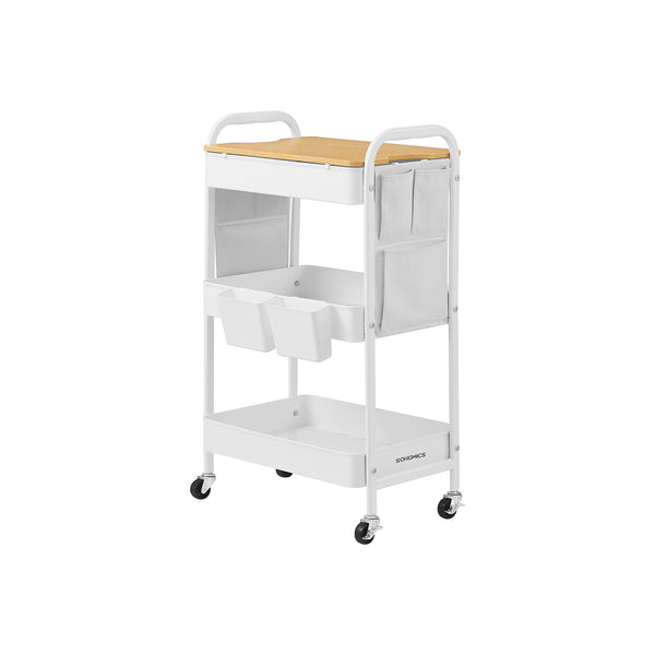 3 Metallgrilles Wolkwit