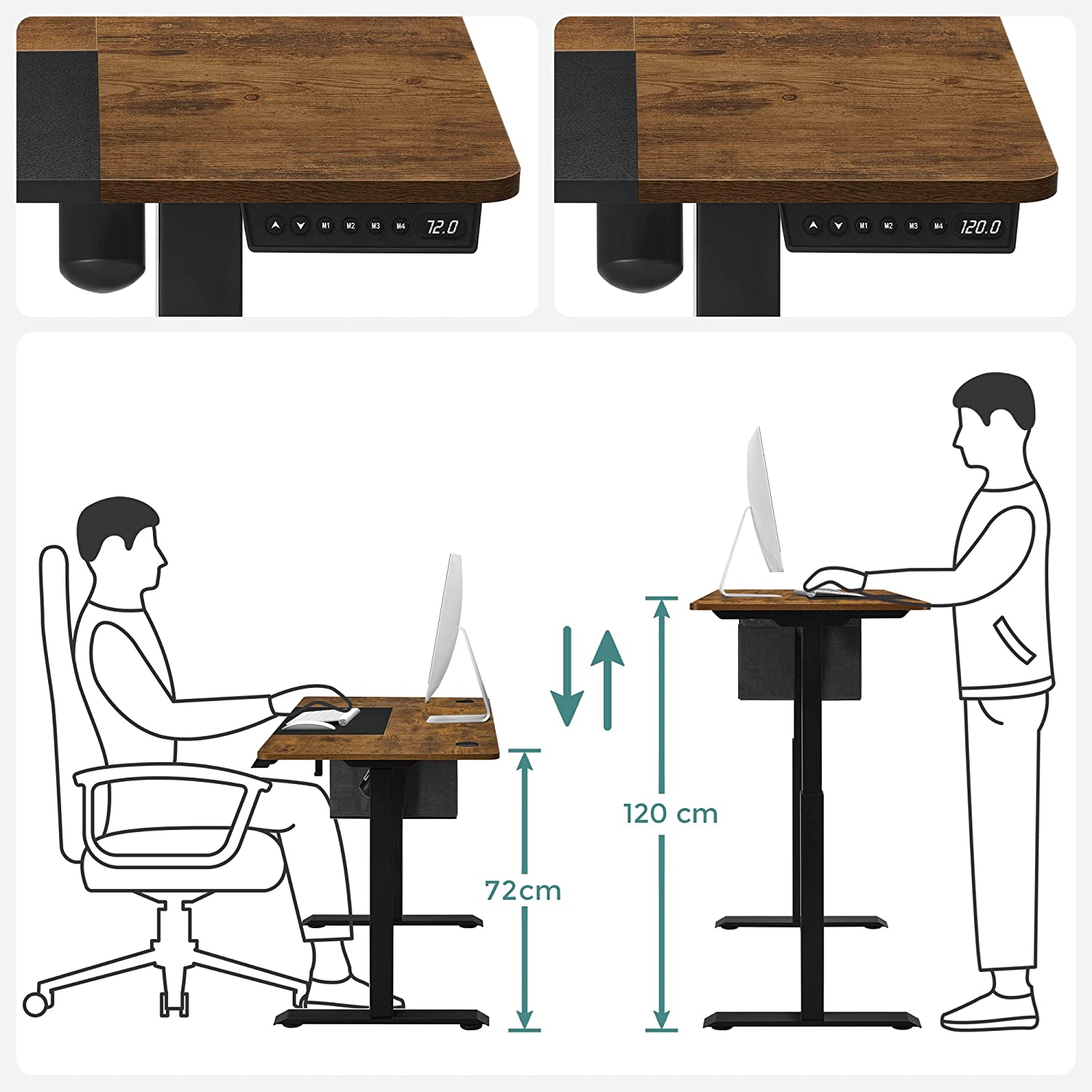 Sit Stand Desk - Computertisch - Höhe einstellbar