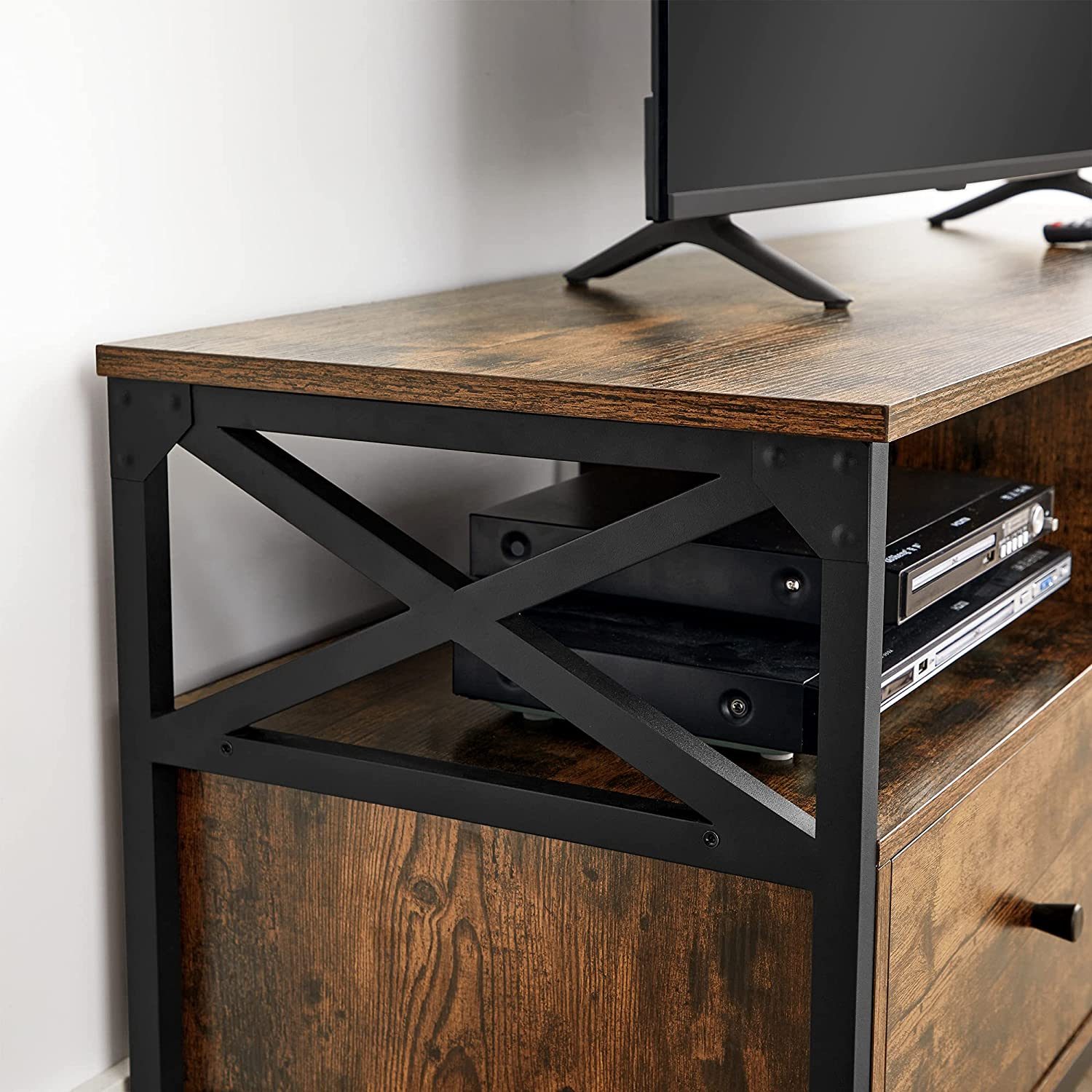 TV -Möbel - Couchtisch - mit 3 Schubladen - Industriedesign