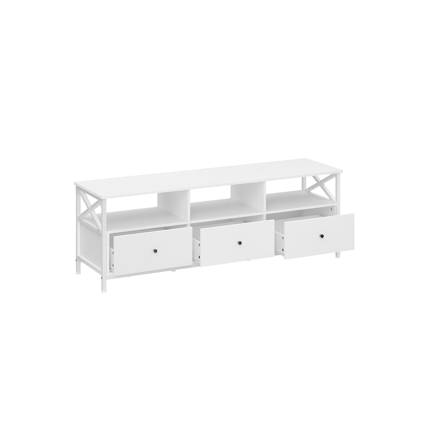 TV -Möbel - Couchtisch - mit 3 Schubladen - Industriedesign