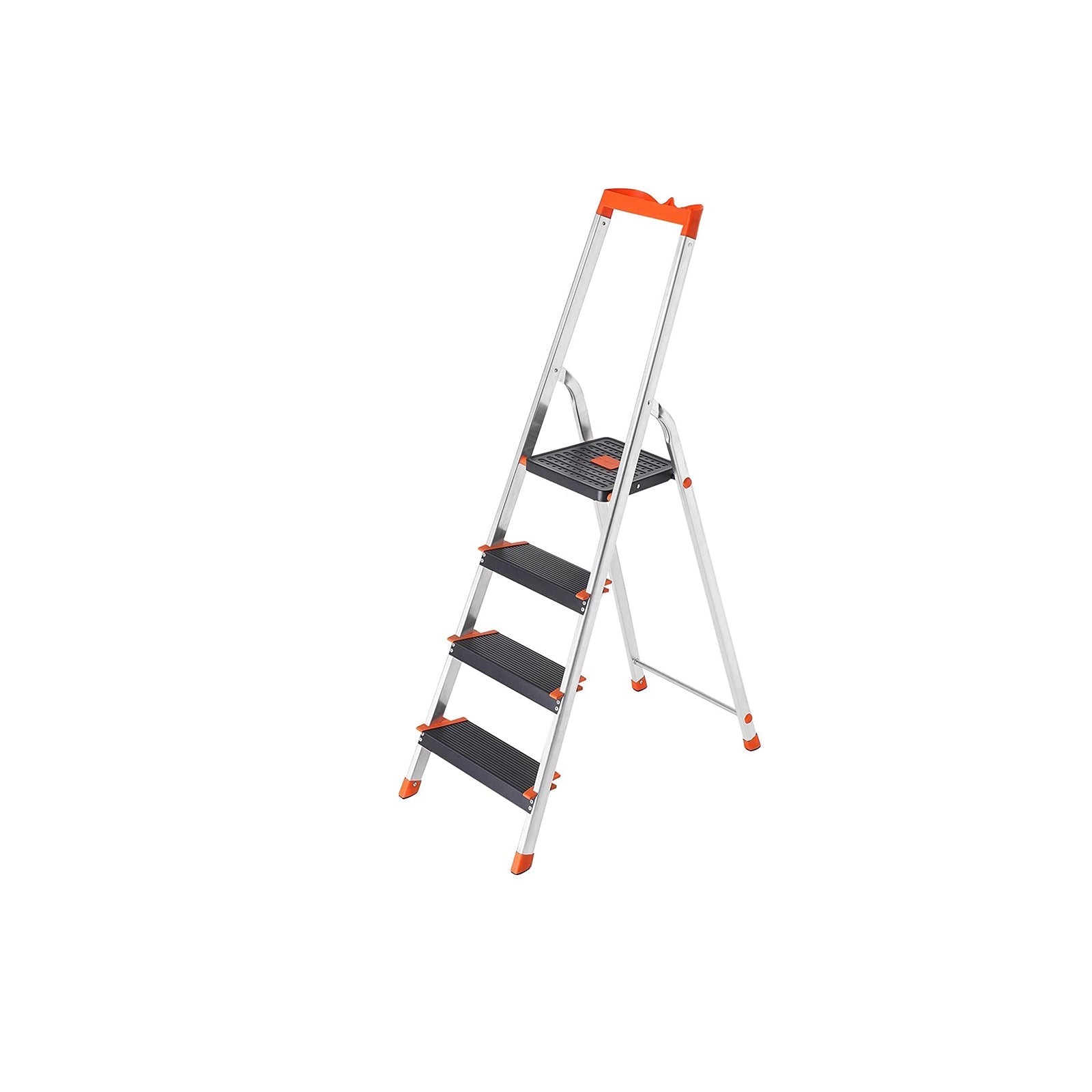 Leiter - Aluminiumleiter - 12 cm breite Schritte - faltbar - Anti -Slip - bis zu 150 kg