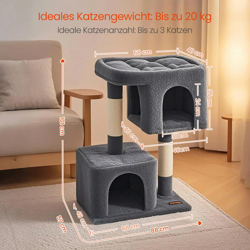 101 cm hohe Kratzerkrabbenkrabbenpol Große Plattform