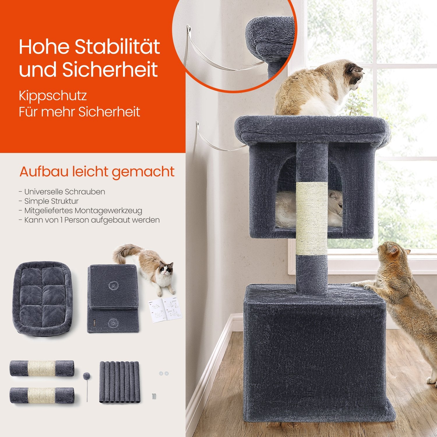 101 cm hohe Kratzerkrabbenkrabbenpol Große Plattform
